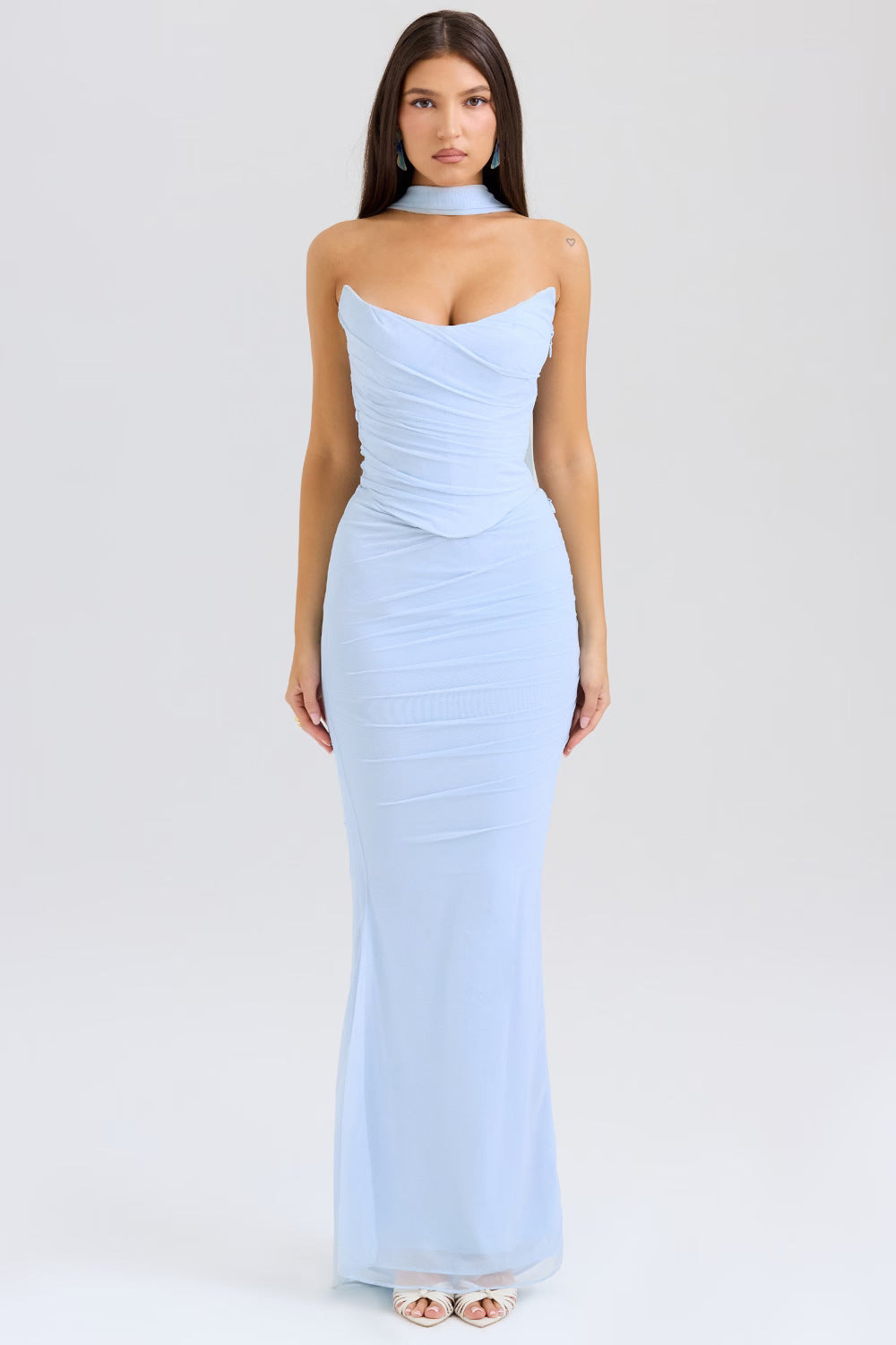 Women's Tube Top Sheath Slim Fit Suit