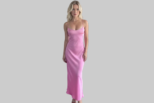 Women Camis Satin Long Dresses Elegant Sleeveless Slip Holiday Party Dresses Sexy Casual Backless Summer Dresses