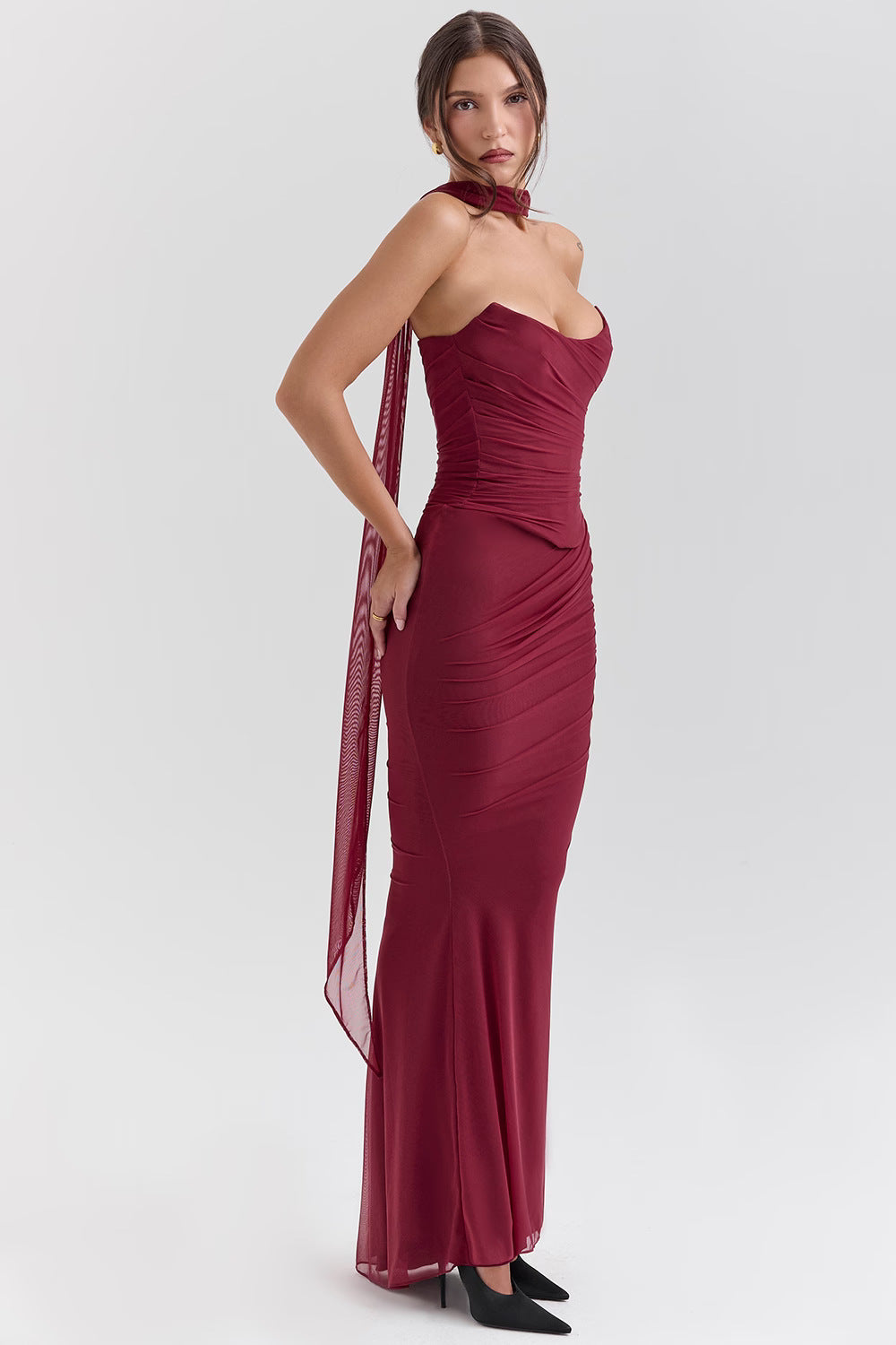 Women's Tube Top Sheath Slim Fit Suit