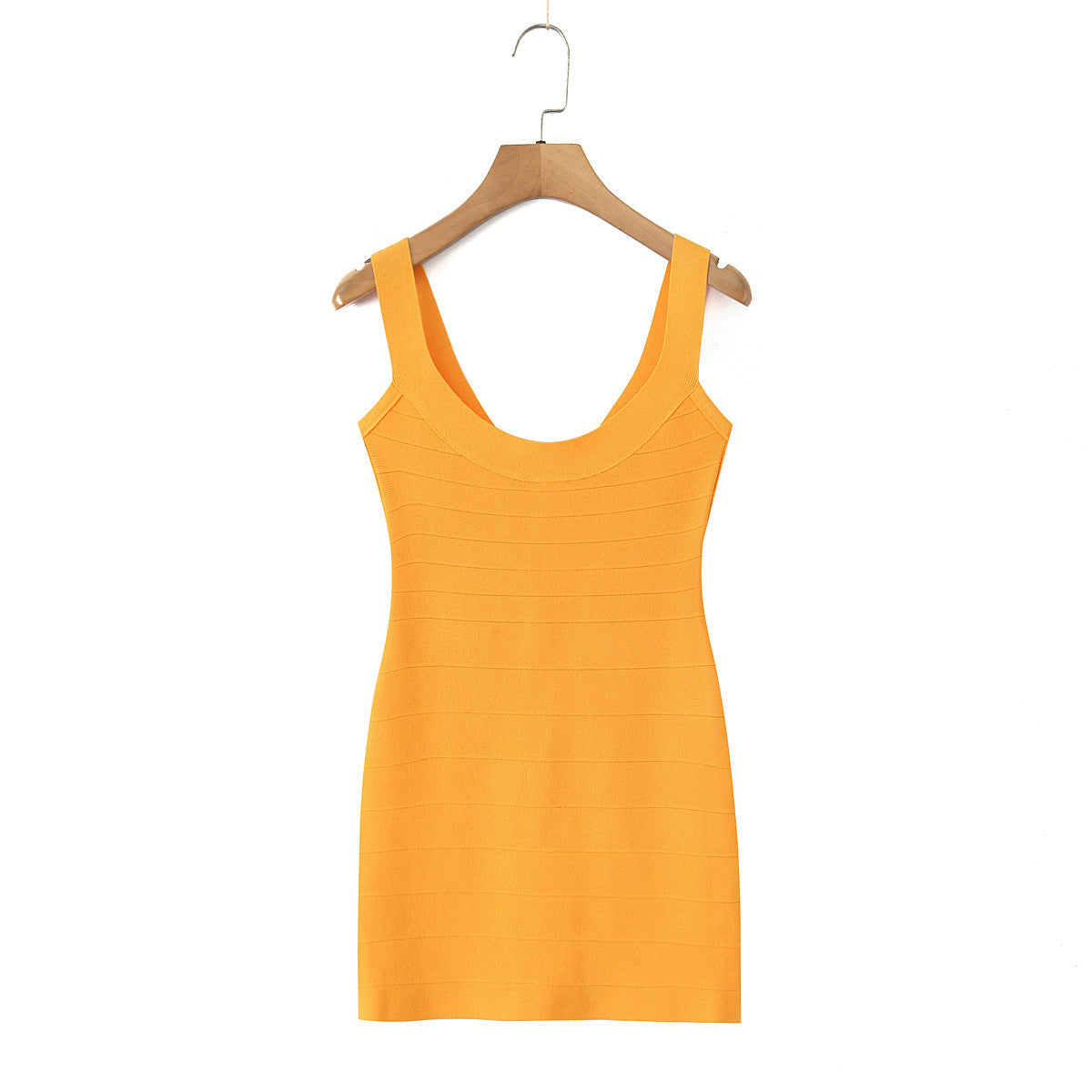 Women's Fashion High Elastic Waist Knitted Dress