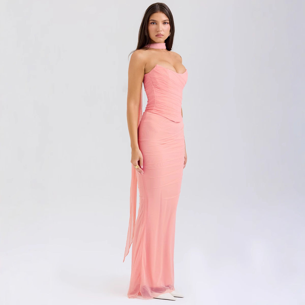 Women's Tube Top Sheath Slim Fit Suit