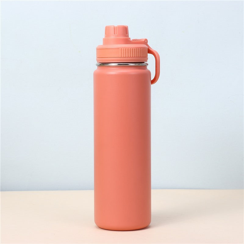 Dopamine Color Scheme Fitness Yoga Water Bottle 710ml Large Capacity Stainless Steel Portable Insulation