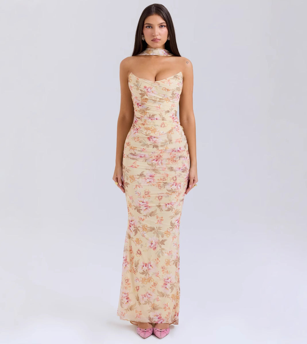 Women's Tube Top Sheath Slim Fit Suit