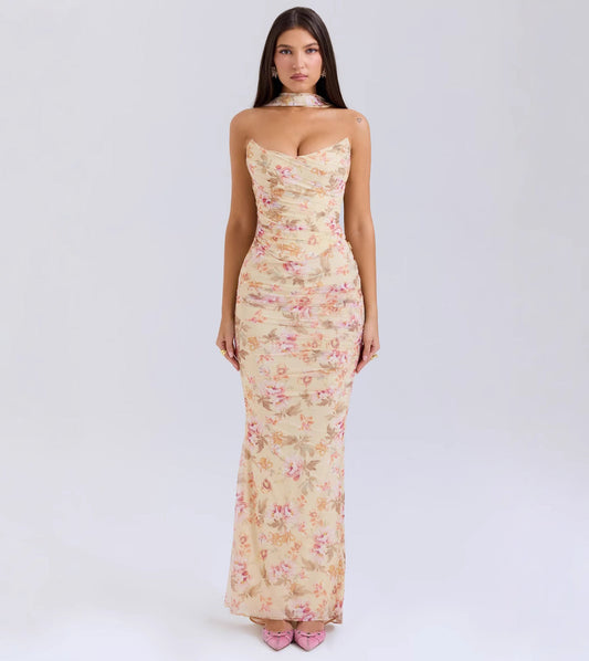 Women's Tube Top Sheath Slim Fit Suit